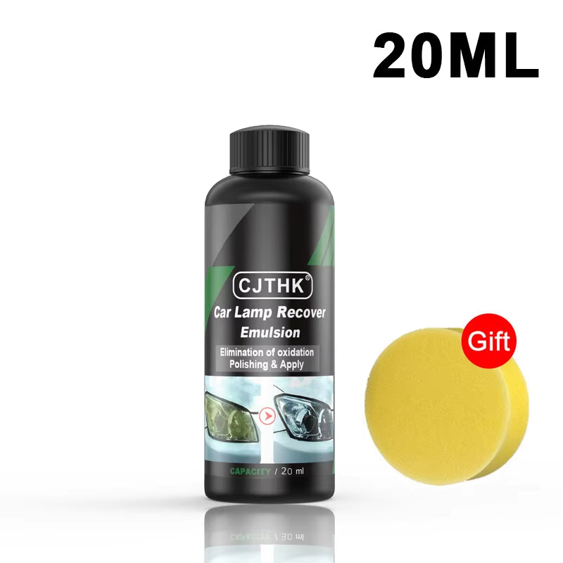 Car Headlight Restoration Polishing Kits Headlamp Scratch Remover Repair Cleaning Paste Remove Oxidation Headlight Polish Liquid