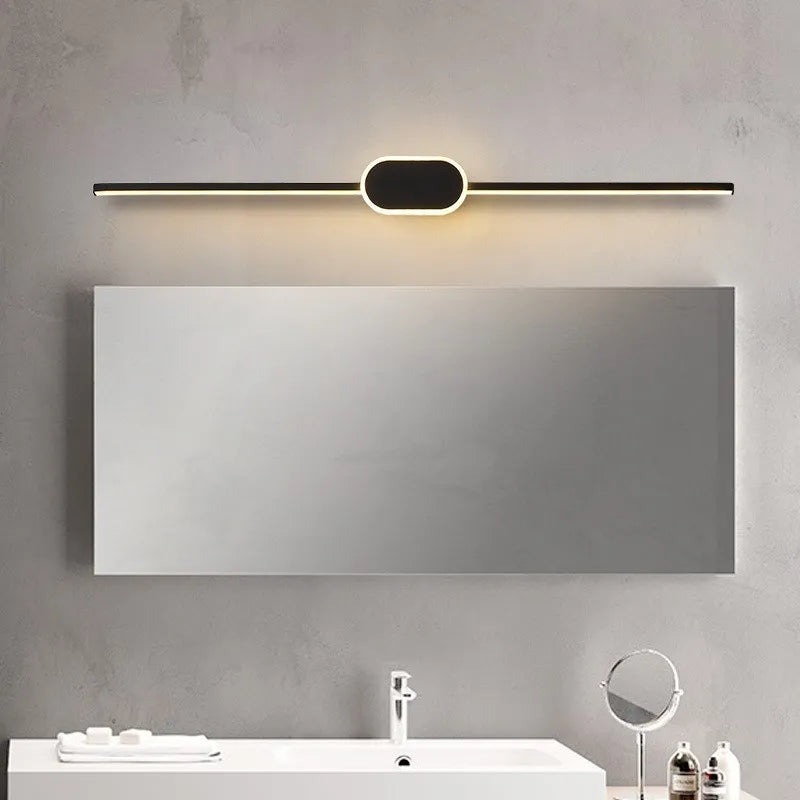 Modern LED Wall Lamps White Black Mirror Headlights Base Decor Walls Sconce for Bathroom Bedroom Living Room Indoor Lighting