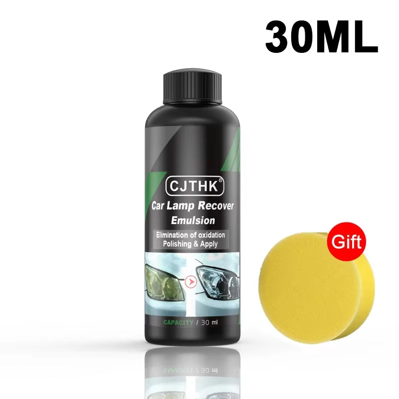 Car Headlight Restoration Polishing Kits Headlamp Scratch Remover Repair Cleaning Paste Remove Oxidation Headlight Polish Liquid