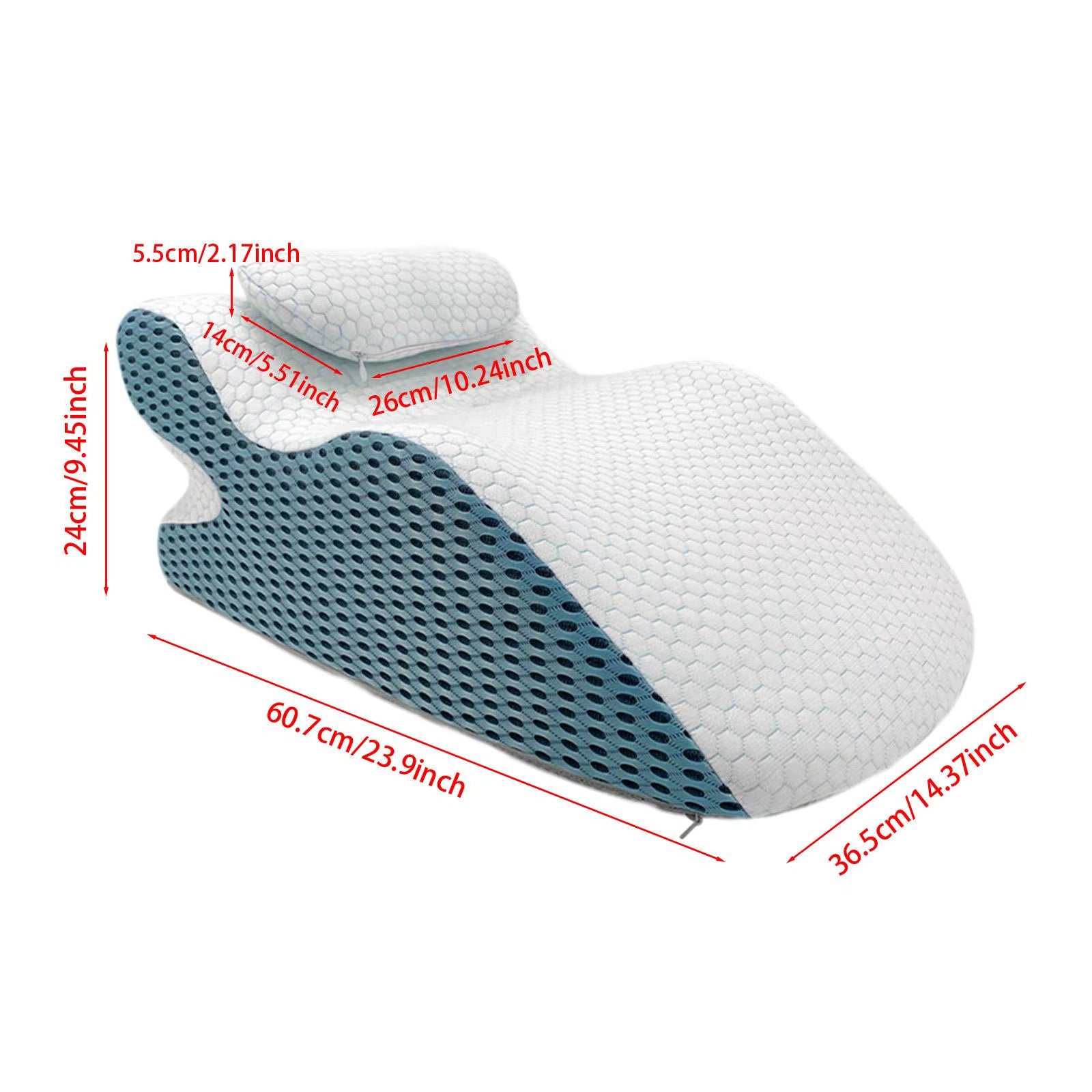 Face down Pillow Prone Pillow Washable Memory Foam Pillow Ergonomic Support Pillow Wedge Pillow Sleeping Relaxing Reading