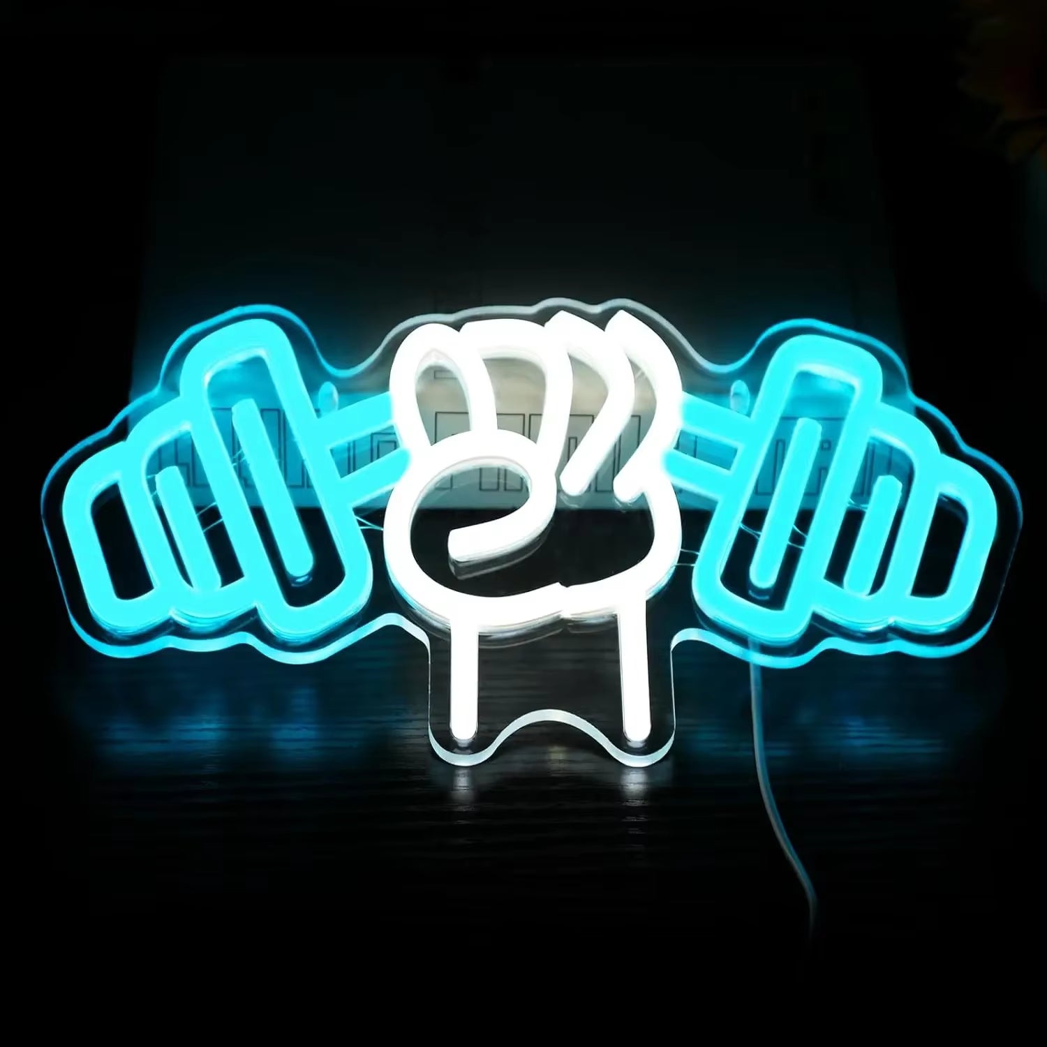 Dumbbell Neon Sign for Home Decor Bedroom Decor Led Sign Room Neon Sign Gym Decor Sports Neon Sign Men Women Wall Decor Gift