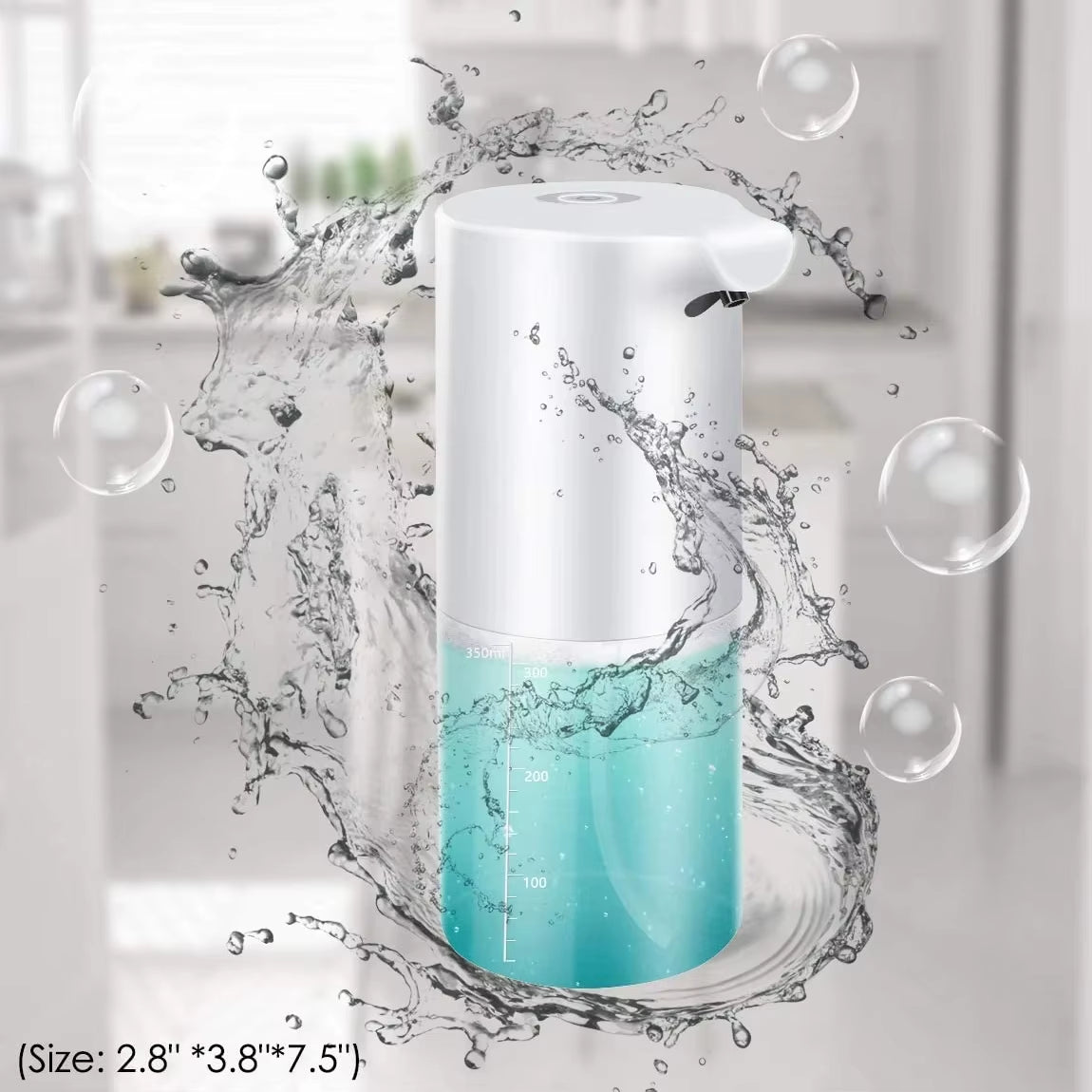 Automatic Soap Dispenser USB Rechargeable Foaming Touchless Hand Free Portable Foam Liquid Soap Dispenser for Bathroom Kitchen