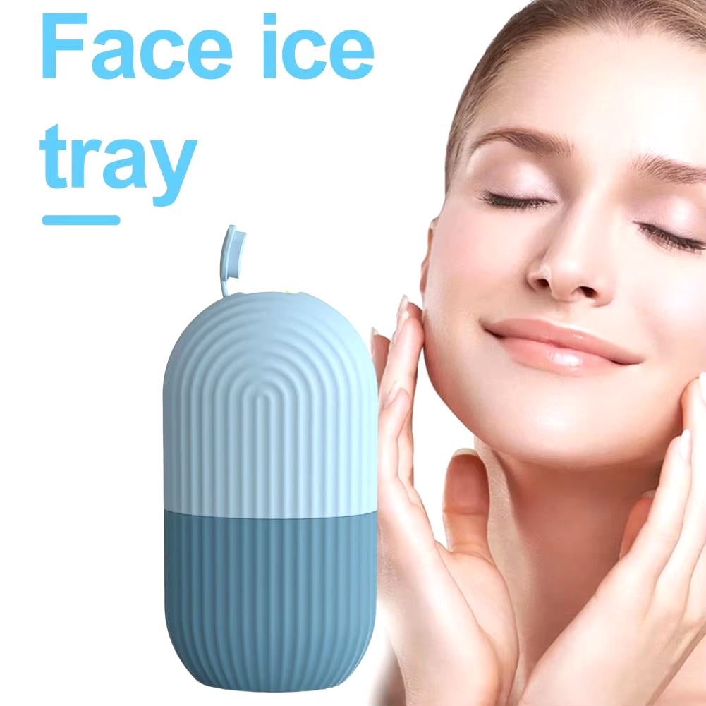 Ice Roller Reusable Puffy Eyes Roller Face Beauty Massage Ice Mold Pore Contraction Skin Cooling Roller for Skin Cares