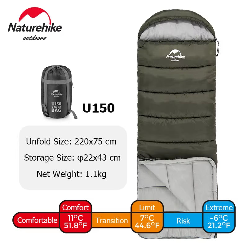 Sleeping Bag Ultralight Waterproof Sleeping Bag Cotton Quilt Portable Envelope Sleeping Bag Camping Sleeping Bags