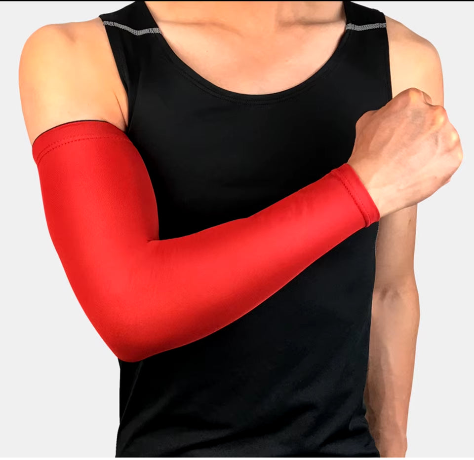 Men High Elastic Basketball Arm Sleeves Armband Soccer Volleyball Elbow Support Brace Sports Accessories Women Sports Safety