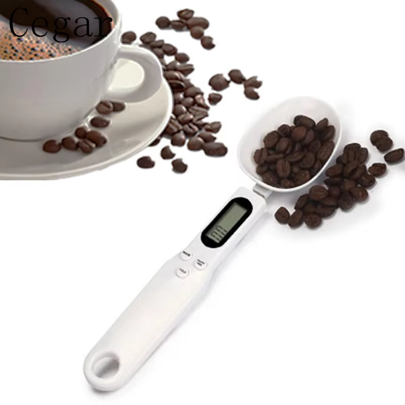 LCD Digital Kitchen Scale Electronic Cooking Food Weight Measuring Spoon 500G 0.1G Coffee Tea Sugar Spoon Scale Kitchen Tool