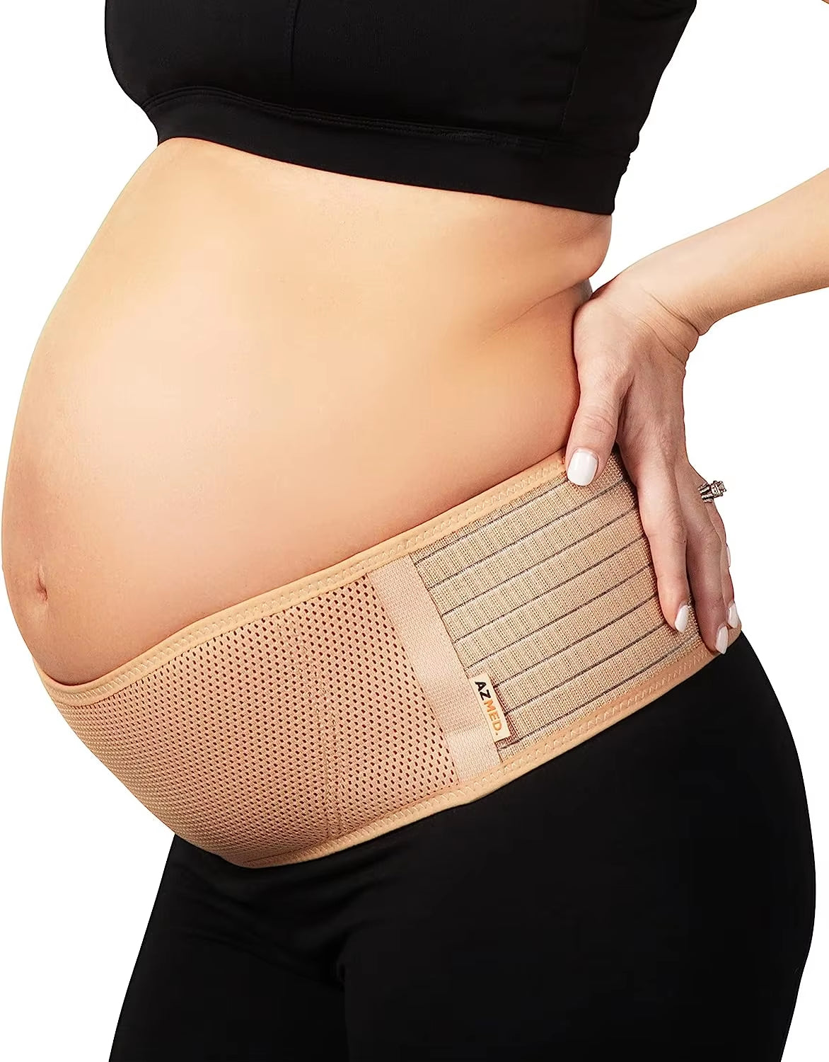 Soft Breathable Pregnancy Maternity Belly Band for Pregnant Women Adjustable Maternity Belt All Stages of Pregnancy Postpartum