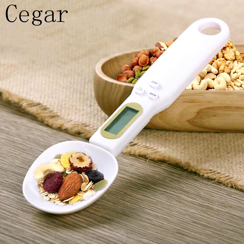 LCD Digital Kitchen Scale Electronic Cooking Food Weight Measuring Spoon 500G 0.1G Coffee Tea Sugar Spoon Scale Kitchen Tool