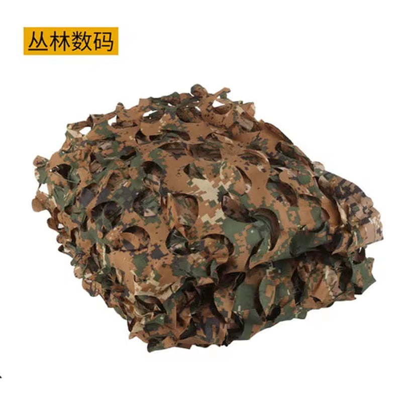 Outdoor Camouflage Net Mountain Camping Tactical anti UV Outdoor Camouflage Netting 1.5*2M