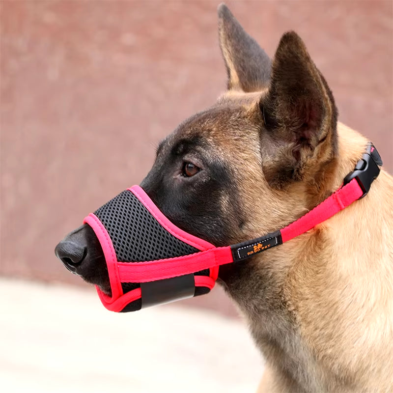 Pet Dog NO Bite Adjustable Mask Breathable Bark Bite Mesh Mouth Muzzle Grooming anti Stop Chewing anti Bark anti Bite S-XXL