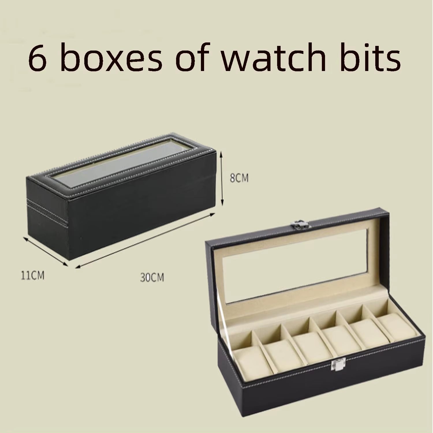 Slot Men Is Watch Box Box Black Watch Bracket Display Box Holiday Gifts