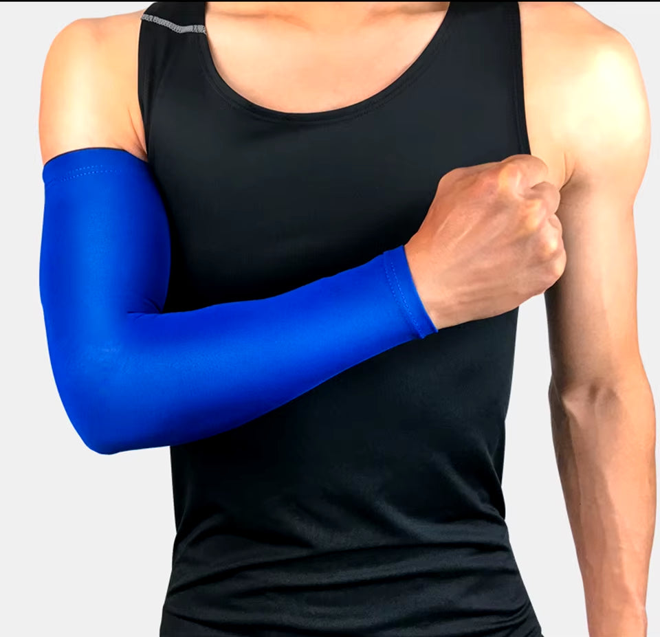 Men High Elastic Basketball Arm Sleeves Armband Soccer Volleyball Elbow Support Brace Sports Accessories Women Sports Safety