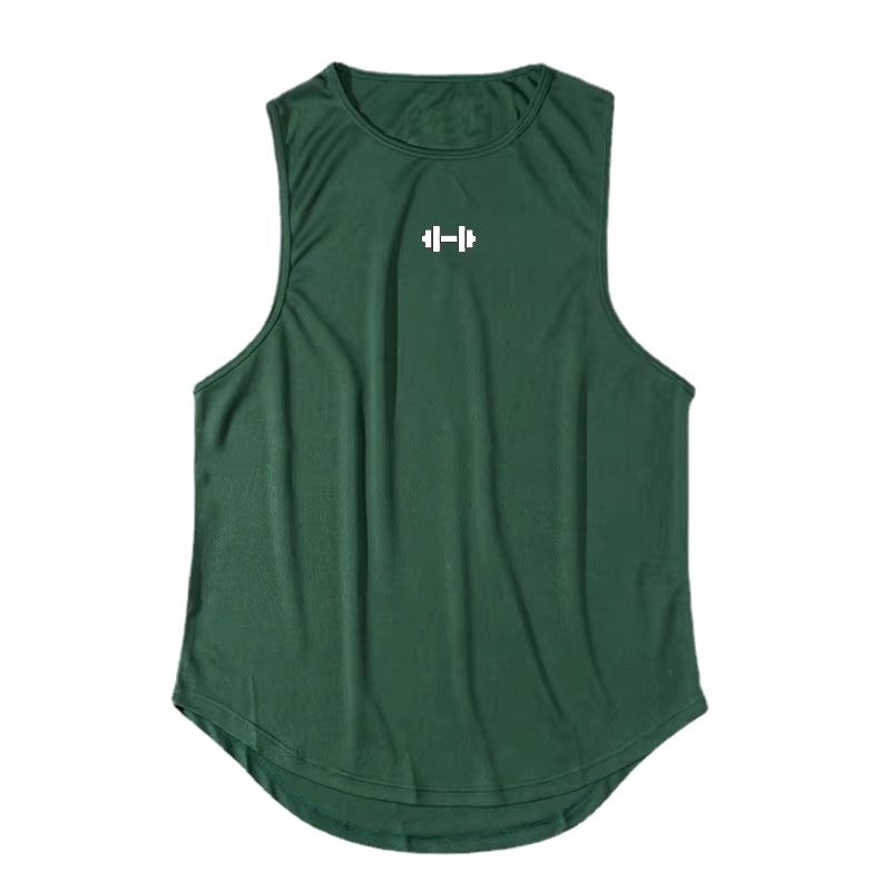 Summer Men'S Gym Tank Top Fitness Training Clothing Quick-Drying Loose Bodybuilding Sleeveless Shirt Men Fashion Basketball Vest