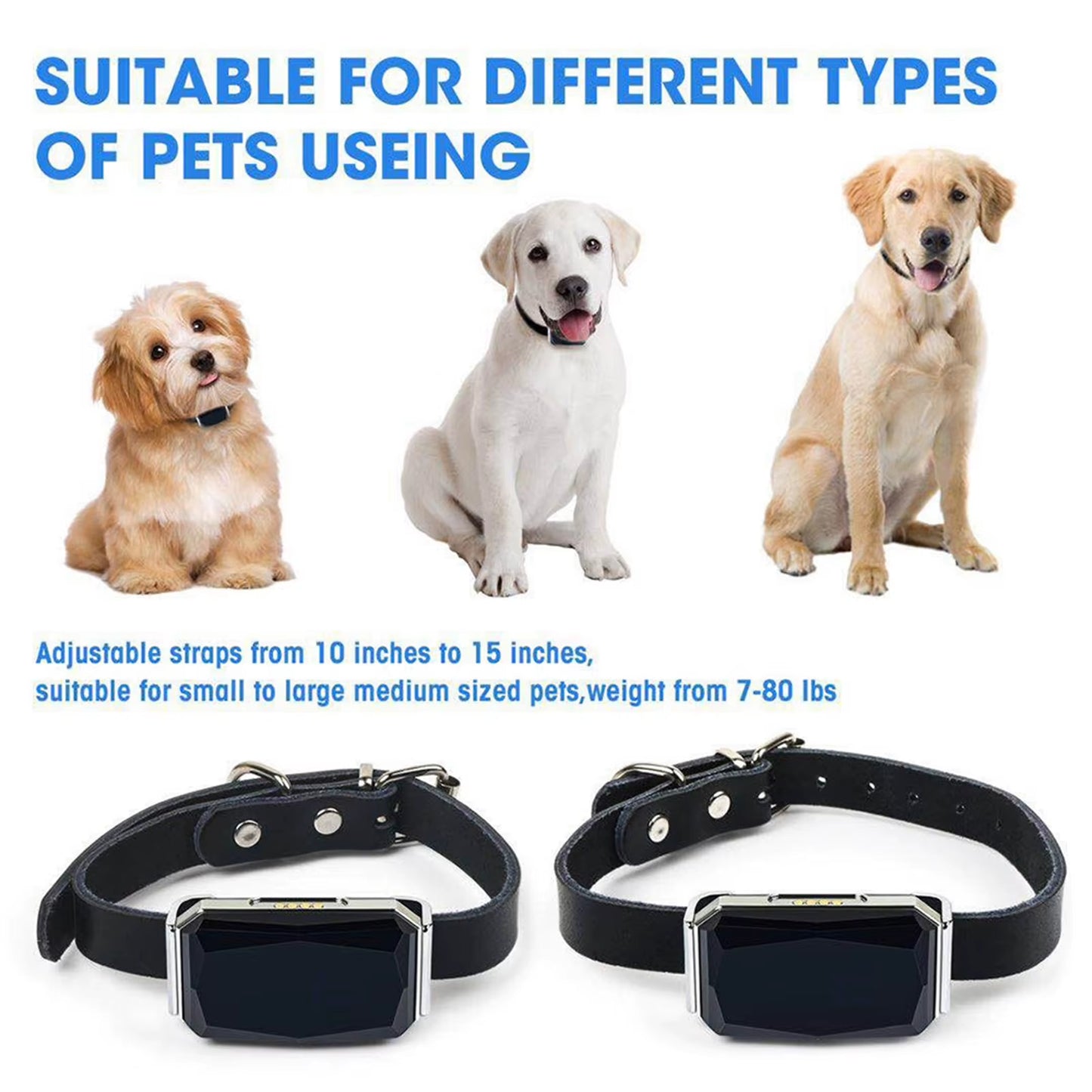 Mini GPS Tracker Waterproof Pets Locator Portable Real Time Tracking Device for Pets Gps+Agps+Wifi+Lbs Locator SOS Alarm