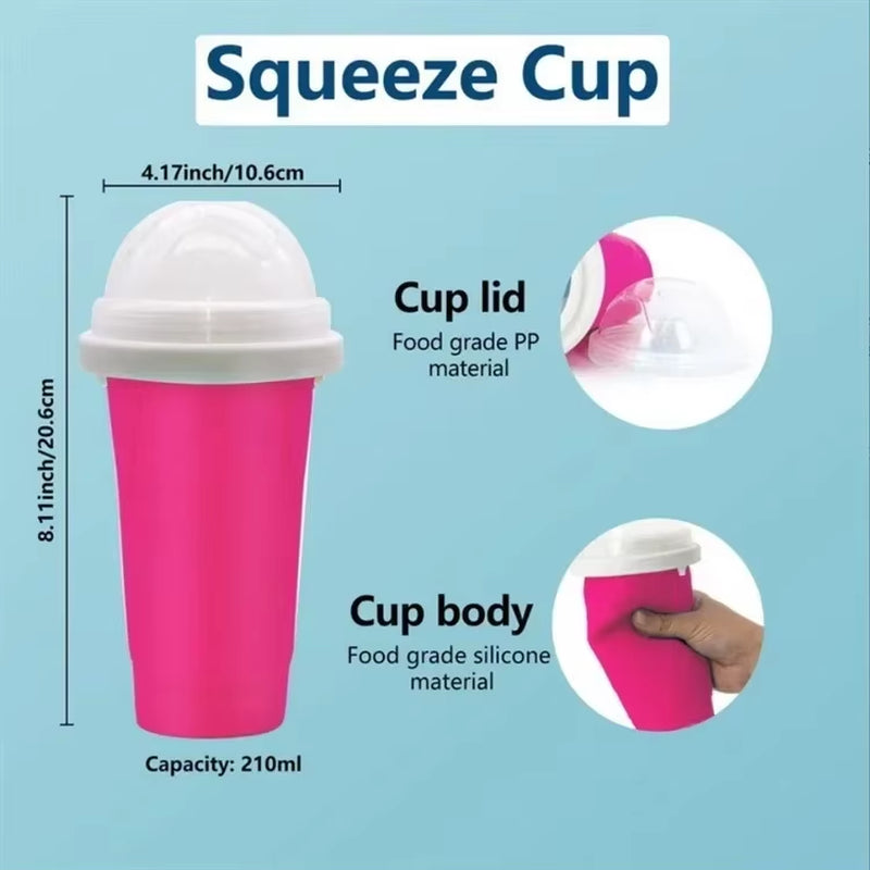 Pinch Cup a Pinch into Ice Cup Net Red Refrigeration Cup Smoothie Cup Summer Shake Home Smoothie Cup Summer