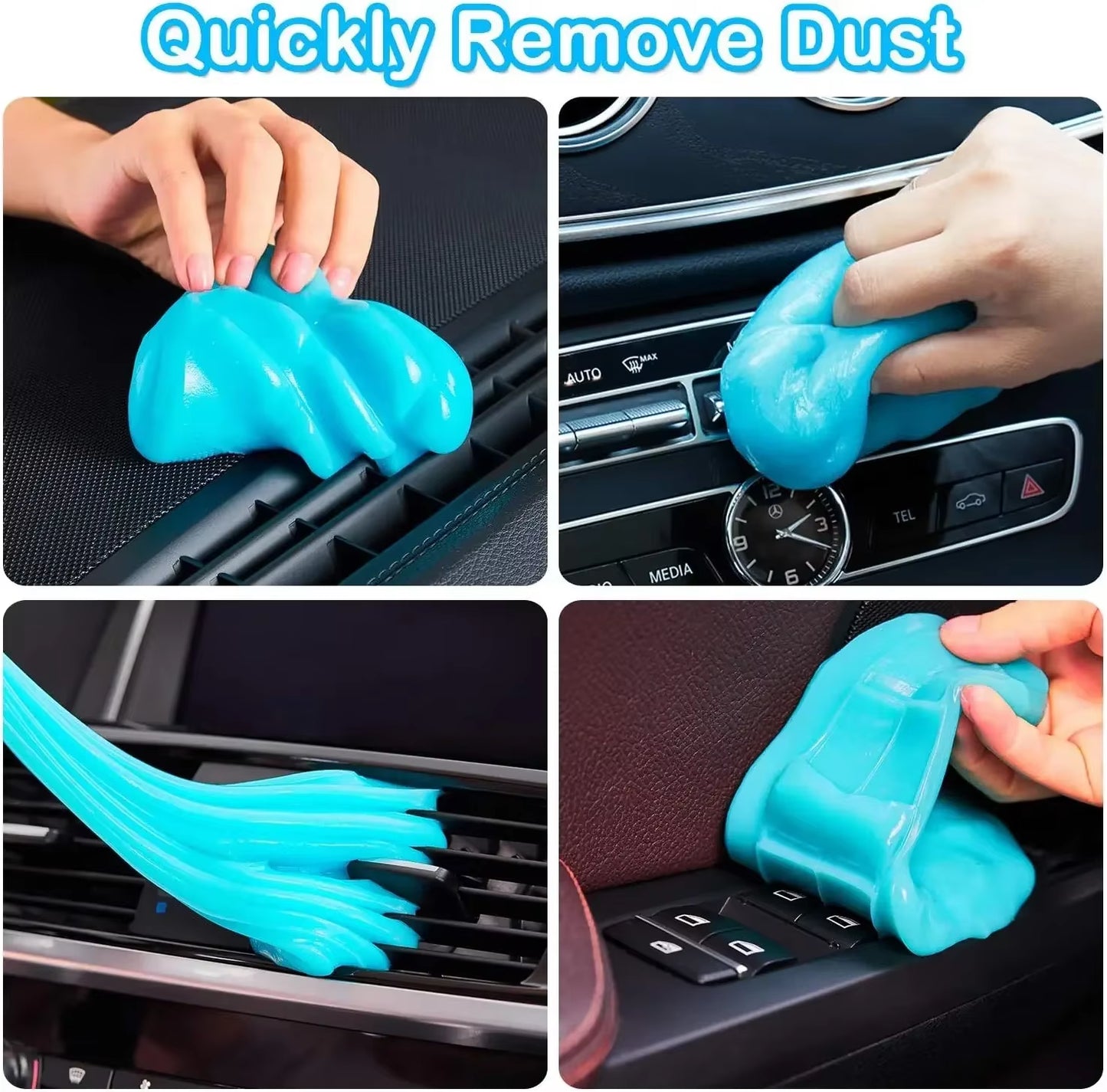 Car Cleaning Gel Universal Detailing Kit Automotive Dust Car Crevice Cleaner Slime Auto Air Vent Interior Detail Removal for Car