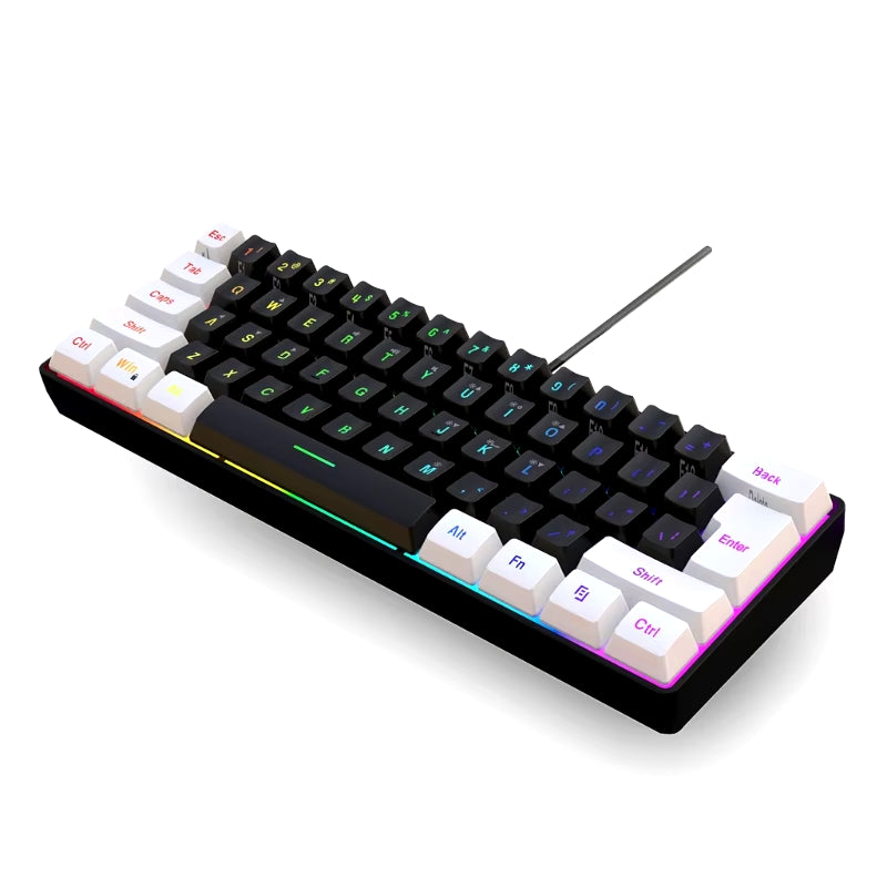 RGB Gaming Keyboard Comfortable Operation Feeling Input Dedicated Media Keys Keypad Water Resistant Gaming Keyboard