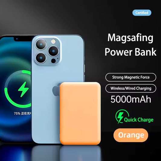 10000Mah Magnetic Wireless Power Bank Portable 5000Mah USB C Fast Charging External Battery Charger for Iphone 15 Xiaomi Samsung