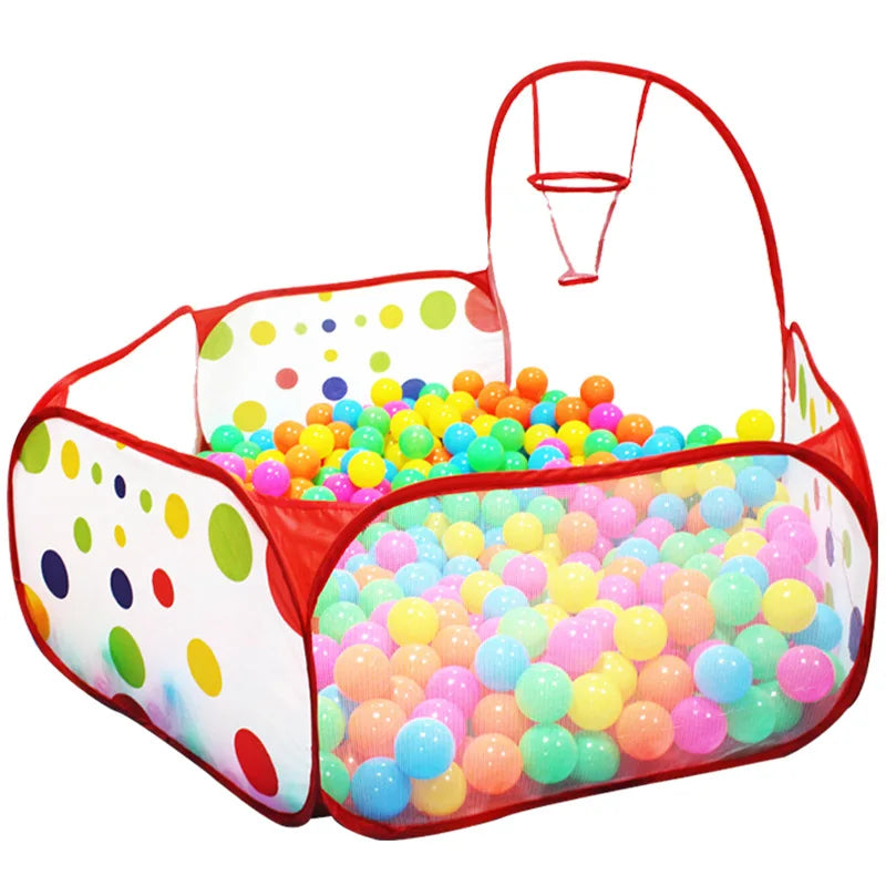 1.5M/1.2M/0.9M Playpen for Children Infant Baby Ball Pool with Basket Playground Tent Ocean Ball Pit Portable Indoor Toys Girls