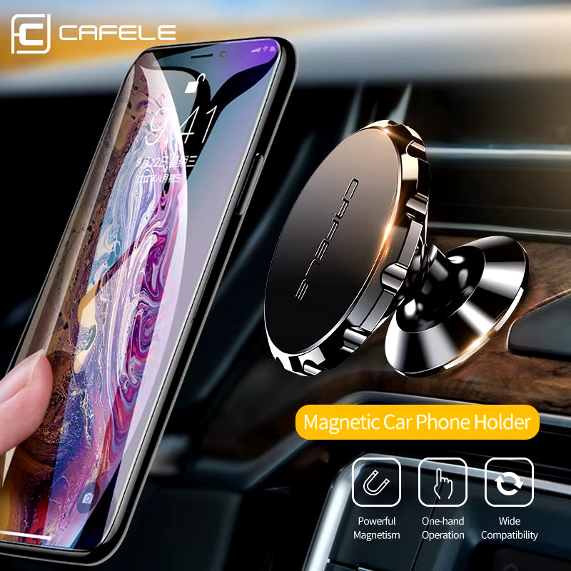 CAFELE Car Phone Holder for Iphone 16 15 14 13 12 11 Magnetic Cell Phone Stand Car Mount Air Vent Paste Types Mobile Accessory