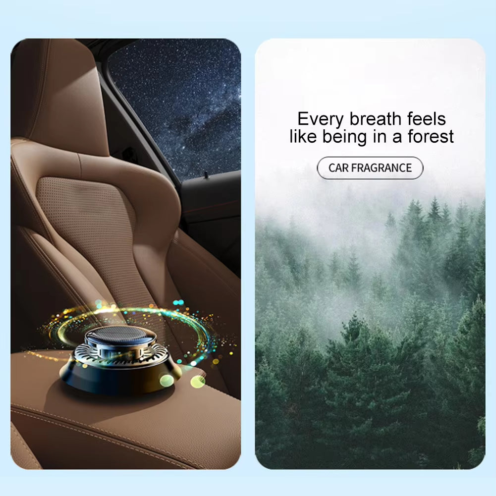 Solar Car Perfume Fragrance Long Lasting Rotating Car Aromatherapy Car Aromatherapy Ornament Deodorizing Car Interior Parts