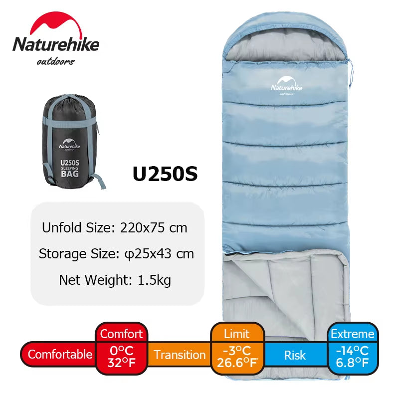 Sleeping Bag Ultralight Waterproof Sleeping Bag Cotton Quilt Portable Envelope Sleeping Bag Camping Sleeping Bags