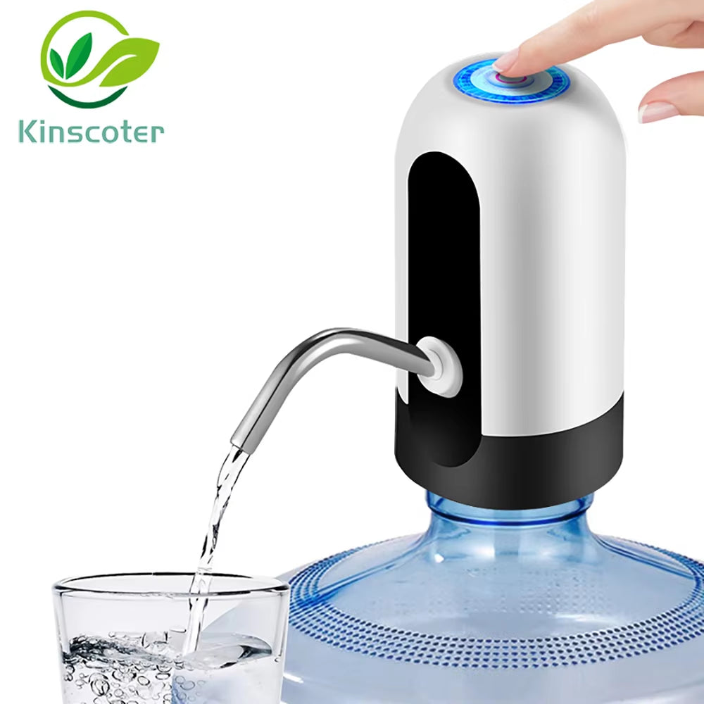 Mini Barreled Electric Liquid Bottle Pump USB Charge Automatic Portable Home Drinking Water Dispenser