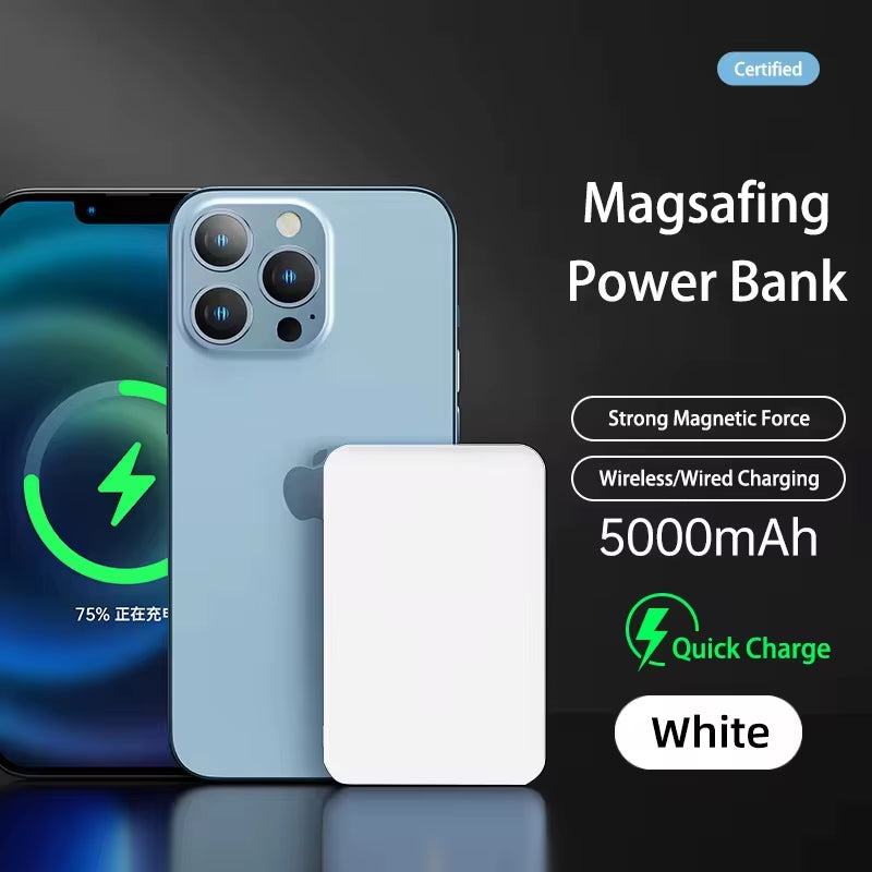 10000Mah Magnetic Wireless Power Bank Portable 5000Mah USB C Fast Charging External Battery Charger for Iphone 15 Xiaomi Samsung