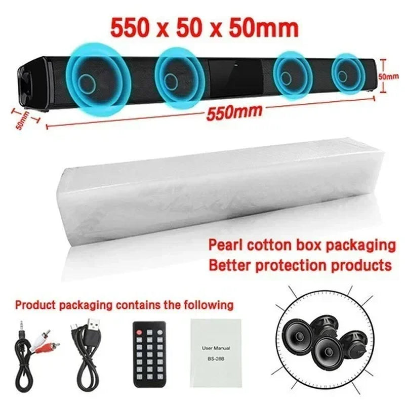 Home Theater Sound System Bluetooth Speaker Computer Speakers for TV Soundbar Box Subwoofer Radio Music Center Boom Box Column