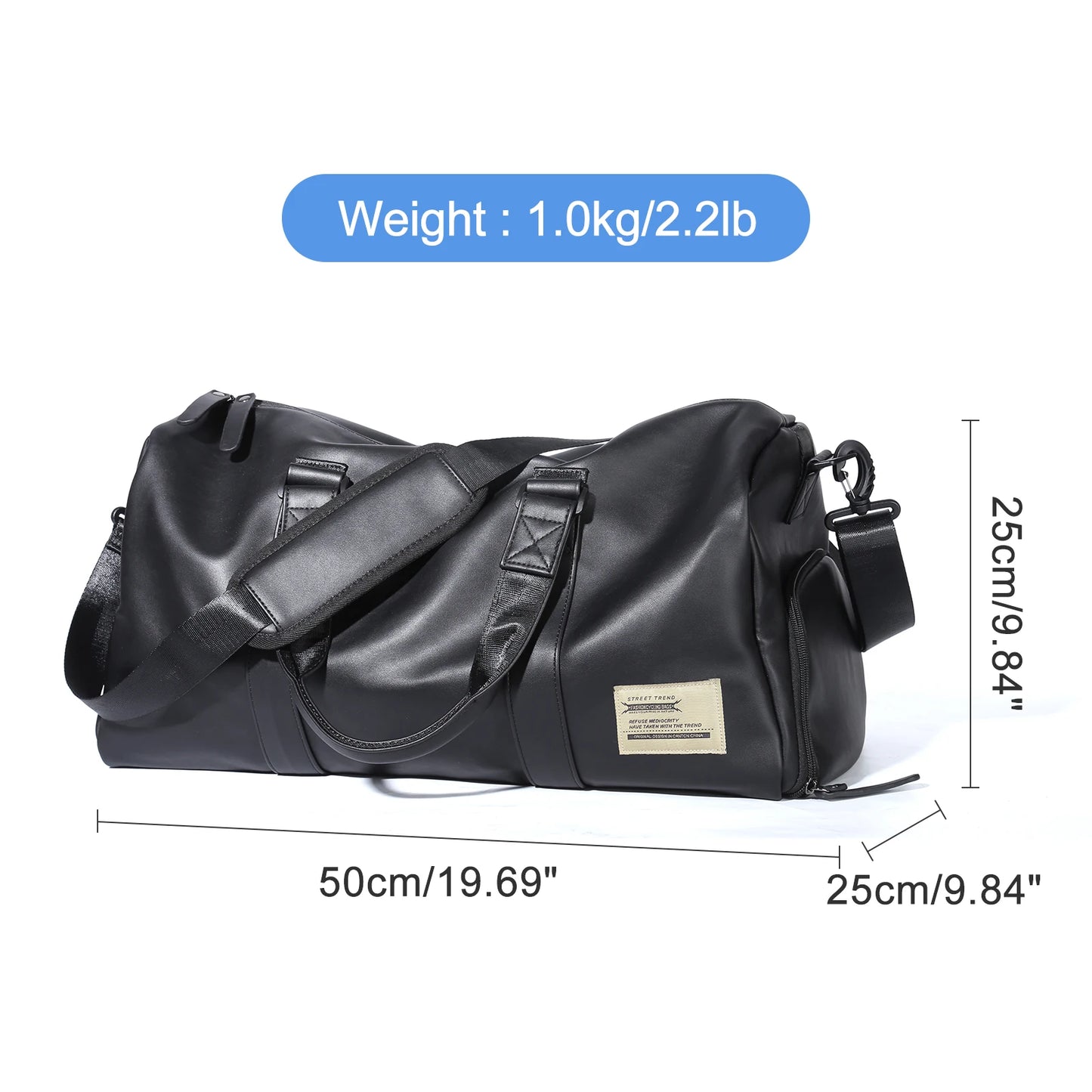 Gym Bag Mens Small Trave Duffel Bag, Swim Sports Bag with Shoes Compartment Waterproof Weekender Overnight Bag Tote Bag