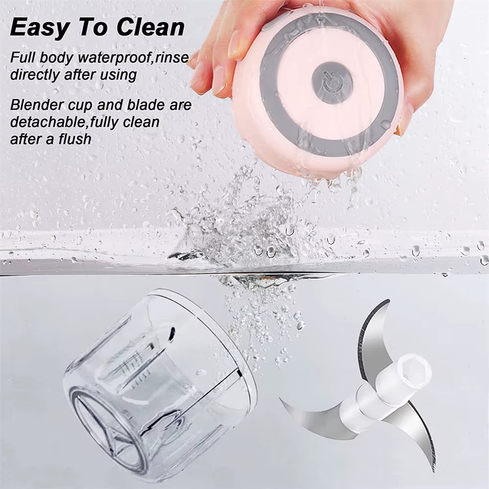 Portable Electric Garlic Masher Crusher 100/250Ml Garlic Chopper USB Food Processor Kitchen Kitchen Gadgets Kitchen Tools