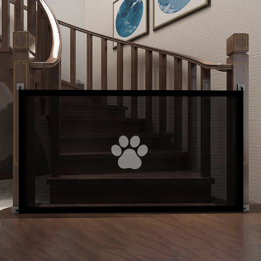 Dog Gate Mesh with 4Pcs Hook Dog Fence for Indoor and Outdoor Safe Pet Dog Gate Safety Enclosure Pet Supplies Dog Safety Fence