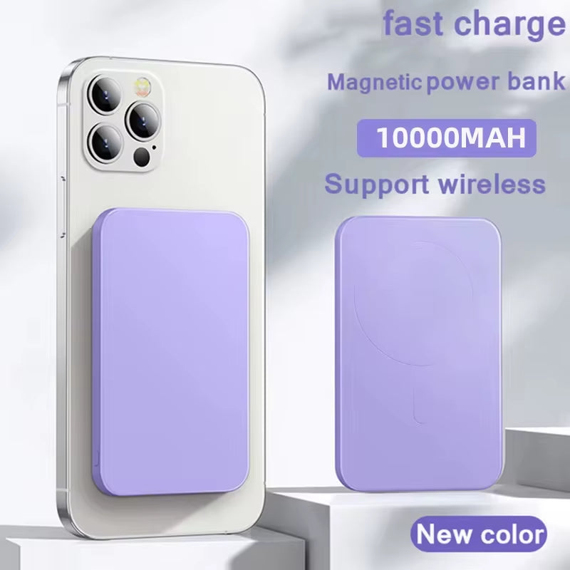 10000Mah Magnetic Wireless Power Bank Portable 5000Mah USB C Fast Charging External Battery Charger for Iphone 15 Xiaomi Samsung