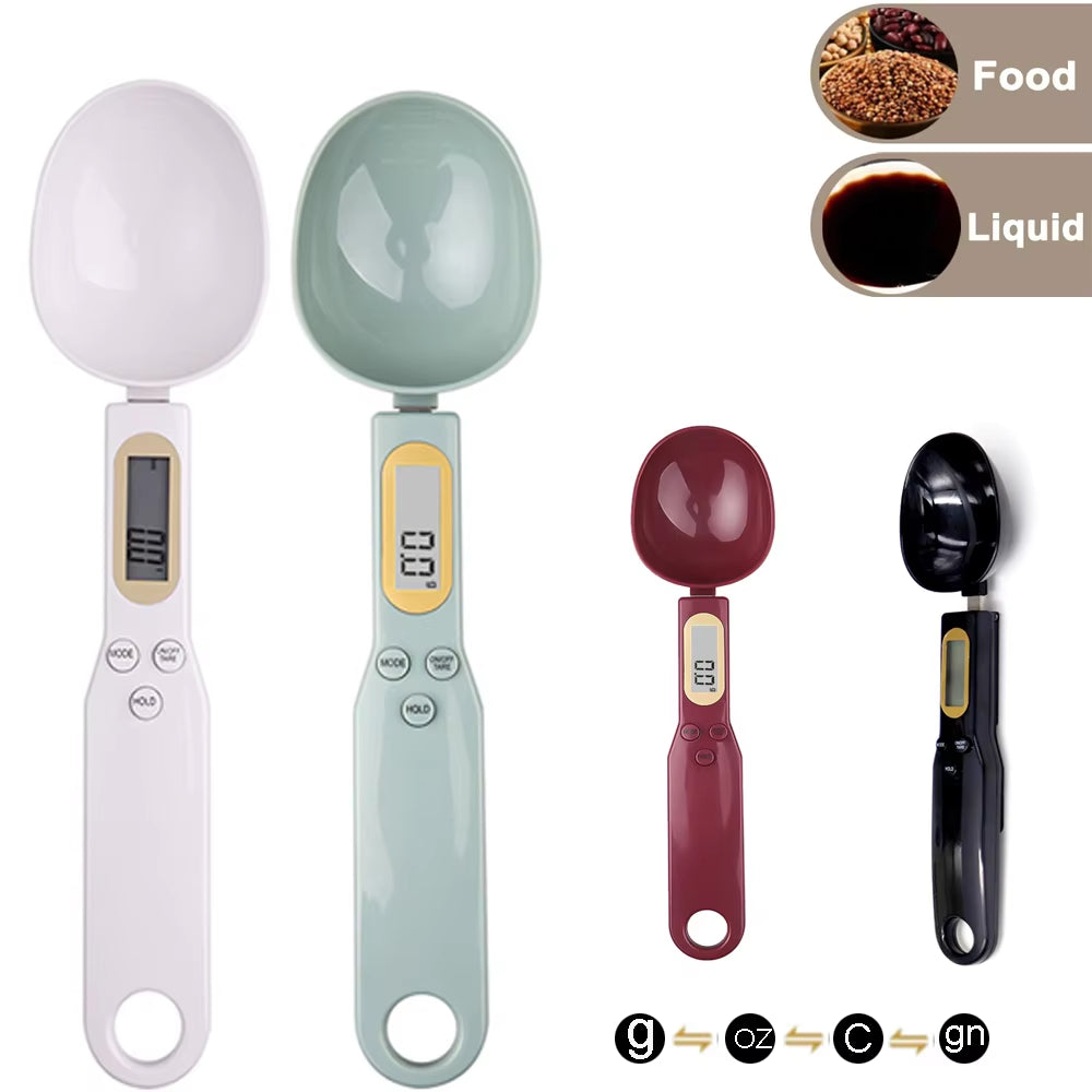 LCD Digital Kitchen Scale Electronic Cooking Food Weight Measuring Spoon 500G 0.1G Coffee Tea Sugar Spoon Scale Kitchen Tool