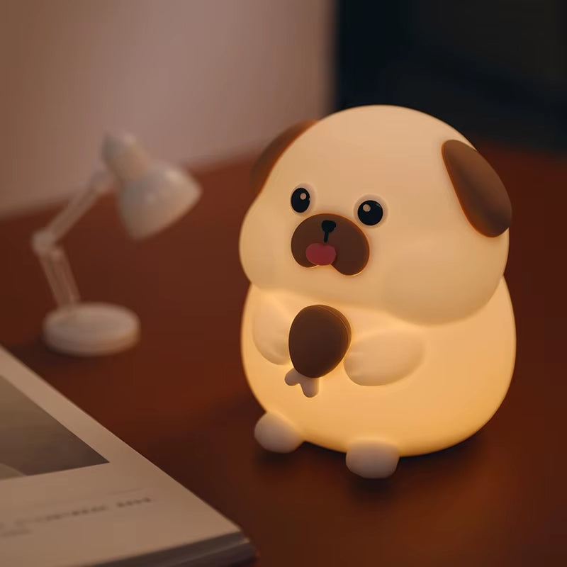 LED Cute Axolotl Silicone Light Animal Silicone Nursery Night Lamp USB Bedside Lamprechargeable Kids Bedroom Dimmable Gift Decor