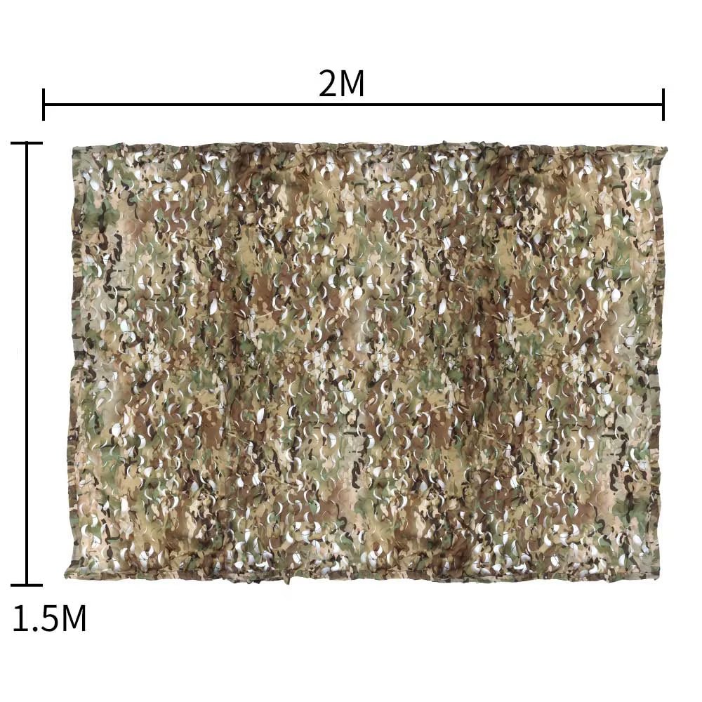 Outdoor Camouflage Net Mountain Camping Tactical anti UV Outdoor Camouflage Netting 1.5*2M