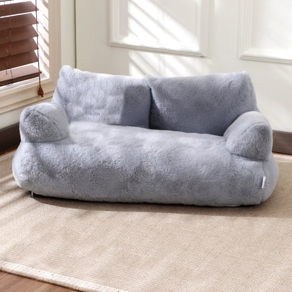 Pet Bed for Cats Sofa Winter Warm Dog Bed Soft Sofa for Dog with Bunny down Bottom Waterproof Dog Sofa Puppy Bed with Backrest